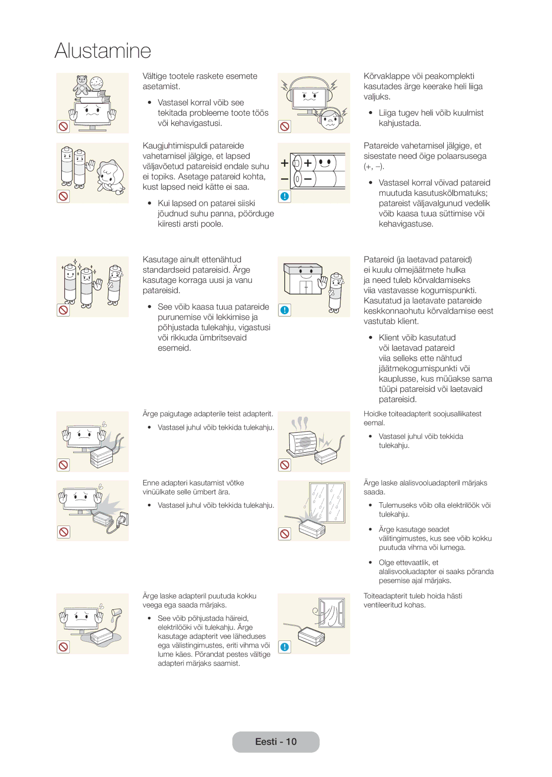 Samsung LT24D310EW/EN, LT28D310EW/EN manual Enne adapteri kasutamist võtke vinüülkate selle ümbert ära 