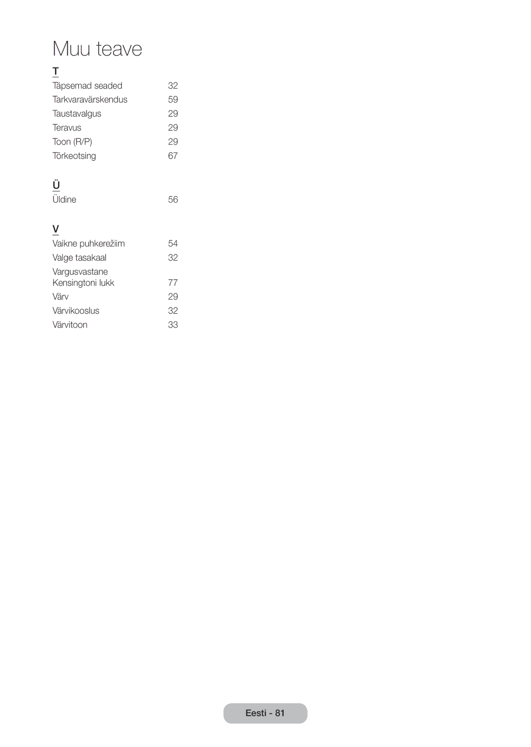 Samsung LT28D310EW/EN, LT24D310EW/EN manual Muu teave 