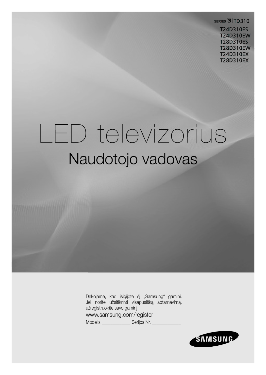 Samsung LT28D310EW/EN, LT24D310EW/EN, LT28D310EX/EN, LT24D310EX/EN manual Televizor LED 