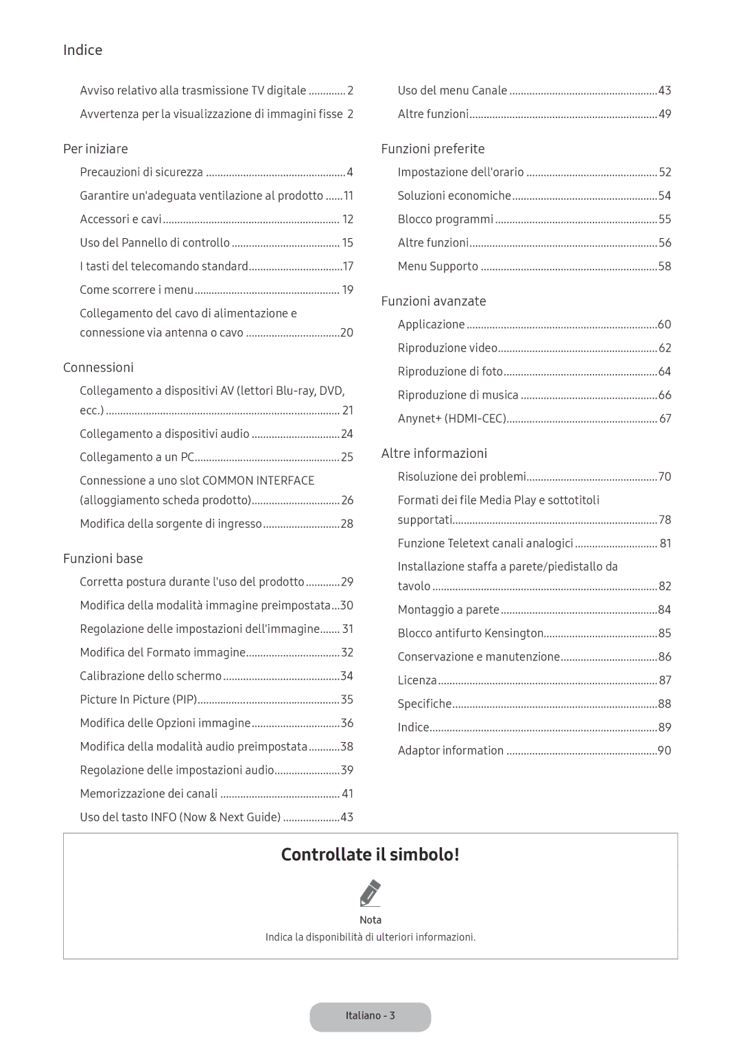 Samsung LT22E390EI/EN manual Collegamento del cavo di alimentazione e, Collegamento a dispositivi AV lettori Blu-ray, DVD 