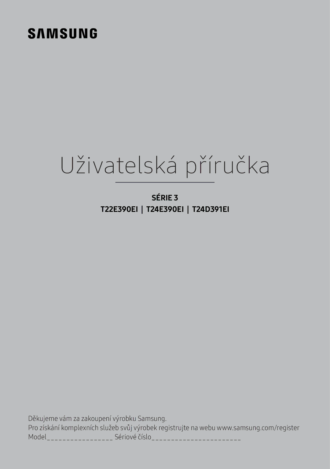 Samsung LT22E390EI/EN, LT24D391EI/EN manual Uživatelská příručka 