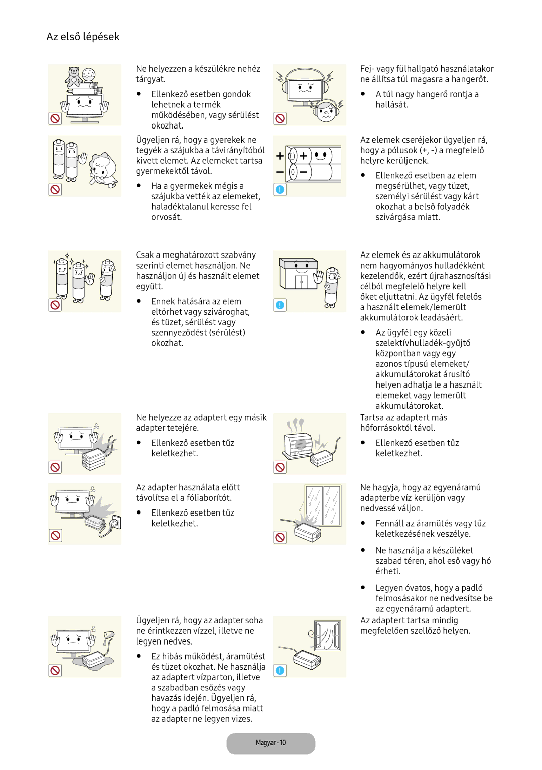 Samsung LT24D391EI/EN, LT22E390EI/EN manual Érheti, Legyen óvatos, hogy a padló, Az egyenáramú adaptert 