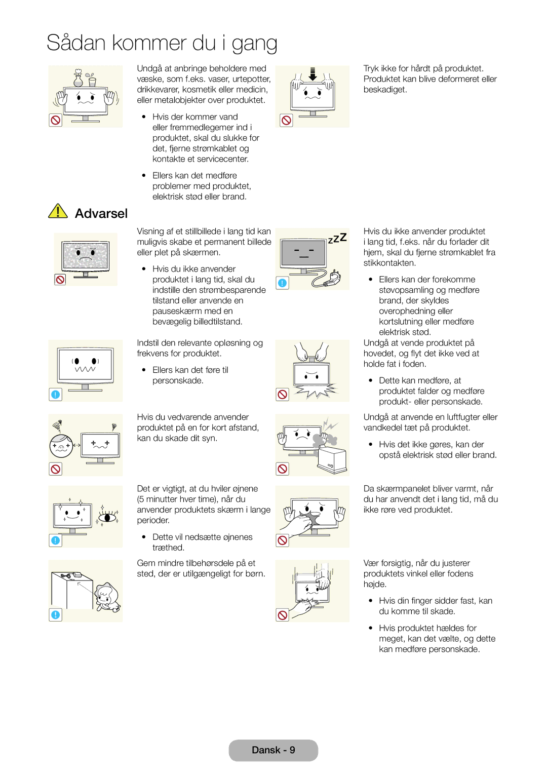 Samsung LT28E310EX/XE, LT24E310EXQ/XE, LT32E310EXQ/XE, LT24E310EX/XE, LT32E310EX/XE, LT28E310EXQ/XE manual Træthed 