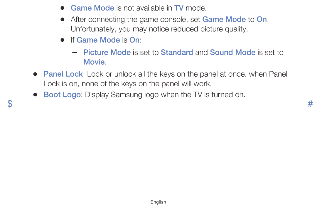 Samsung LT24E310MA/CH manual Lock is on, none of the keys on the panel will work 