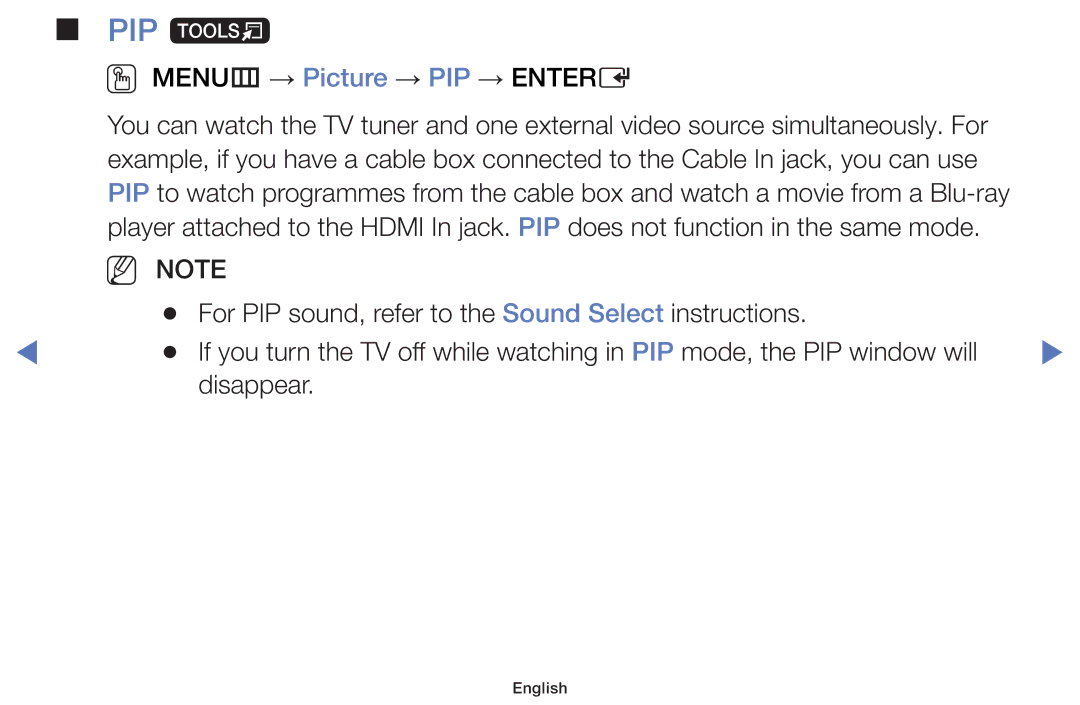 Samsung LT24E310MWT/KZ manual PIP t 