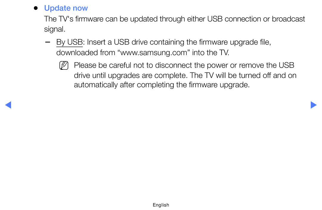 Samsung LT24E310MW/ZR manual Update now 