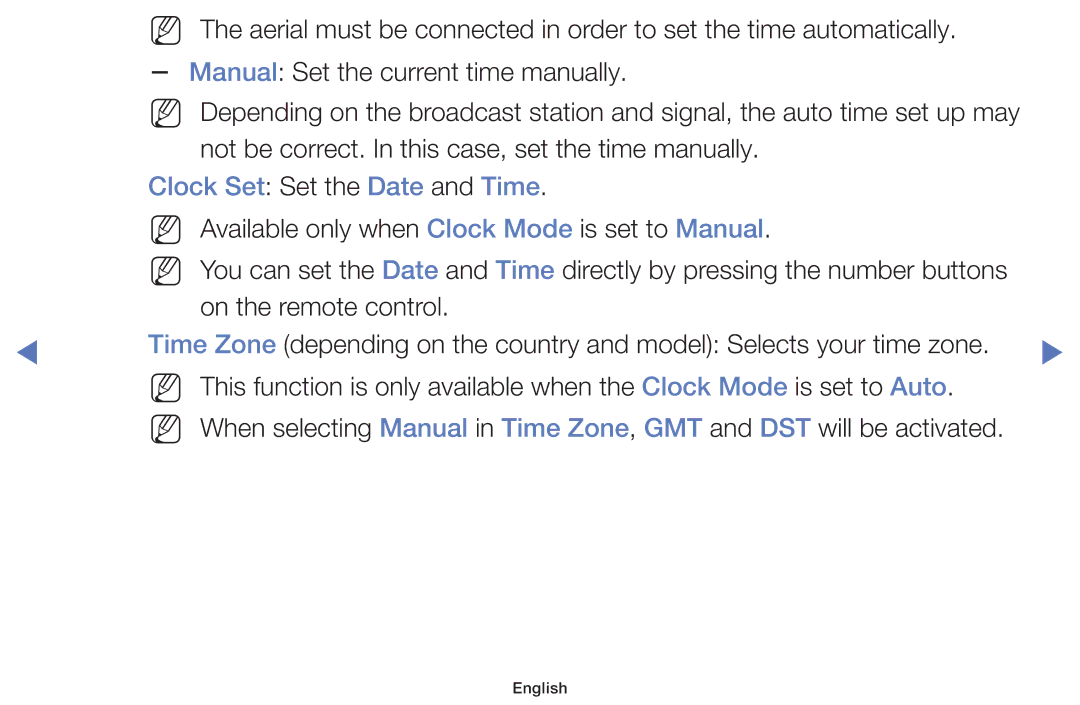 Samsung LT24E310MW/ZR manual Clock Set Set the Date and Time 