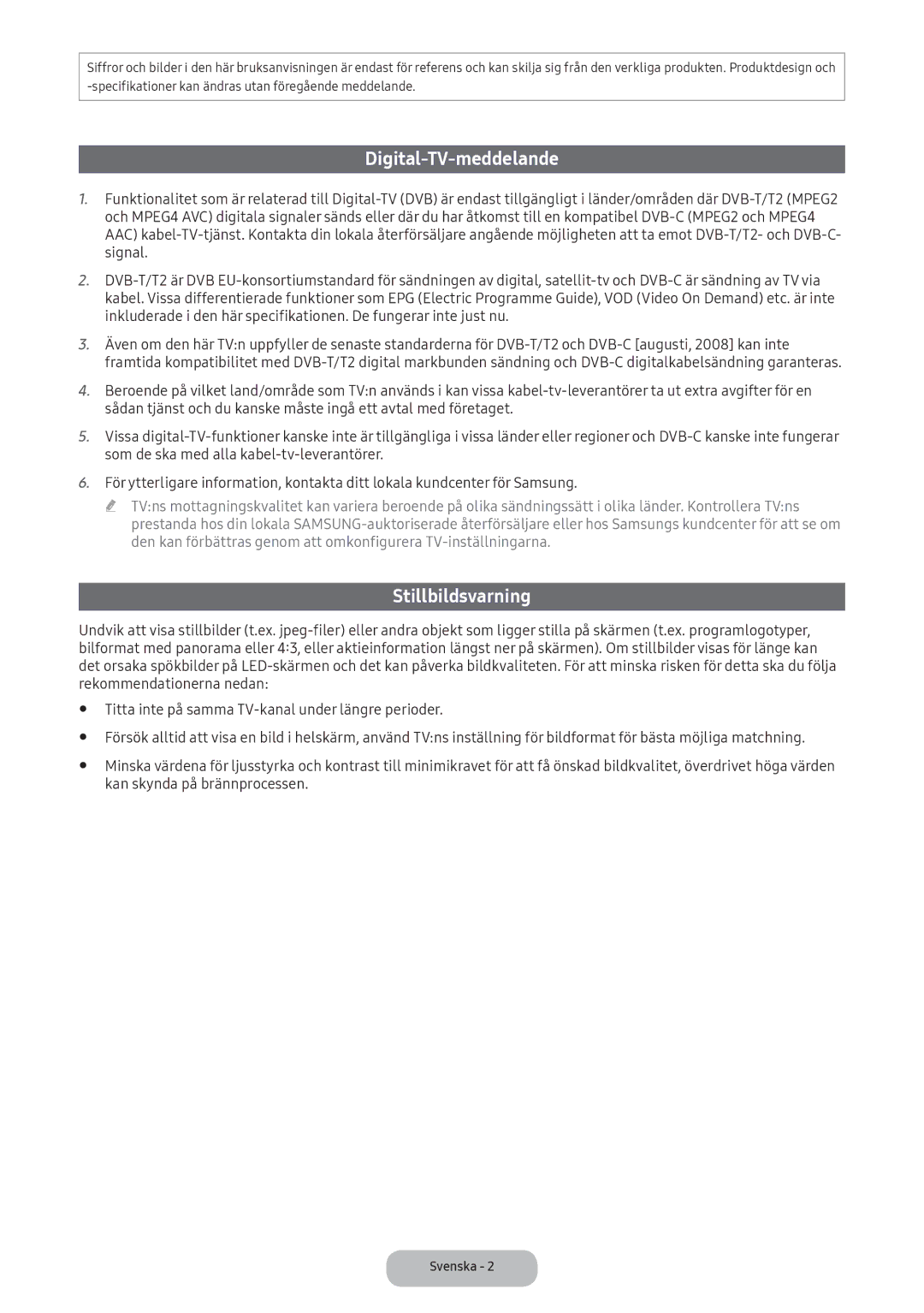 Samsung LT24E390EX/XE manual Digital-TV-meddelande, Kan skynda på brännprocessen 