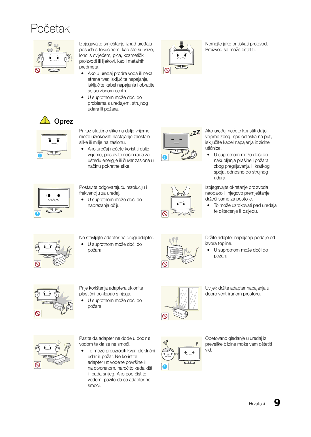 Samsung LT23A750EX/EN, LT27A750EX/EN, LT27A950EX/EN manual Nemojte jako pritiskati proizvod. Proizvod se može oštetiti 