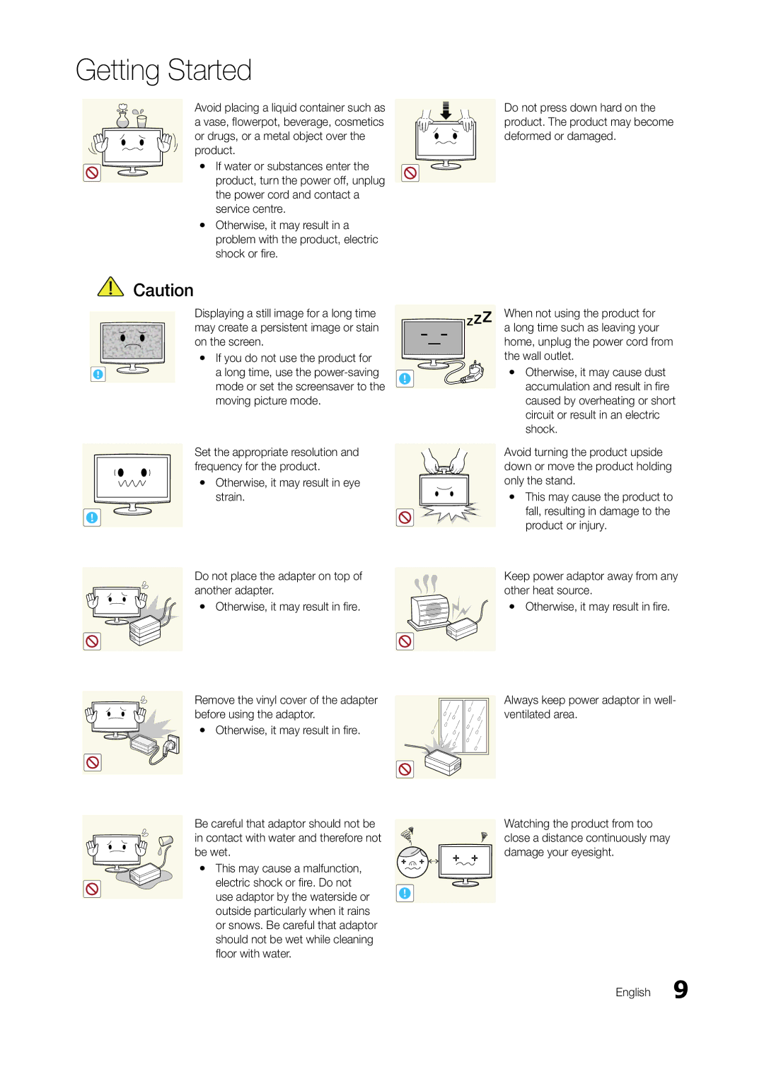 Samsung LT23A750EXL/EN, LT27A950EX/CI, LT27A750EXL/EN, LT27A950EXL/EN, LT23A750EX/CI, LT27B750EWV/EN manual Getting Started 