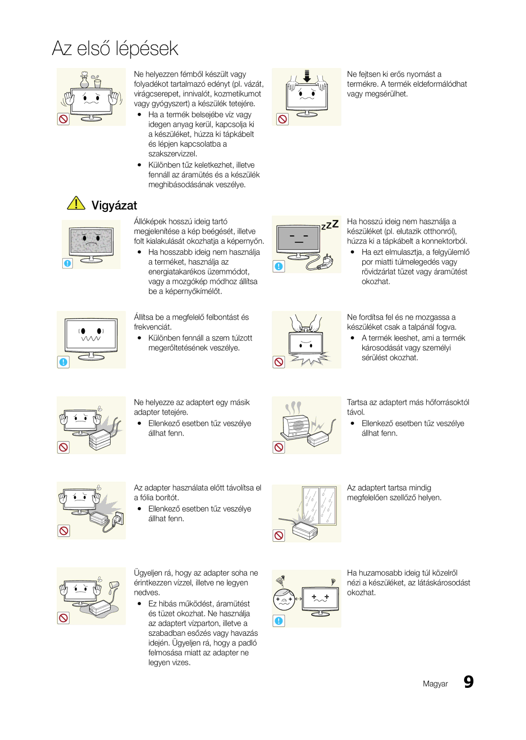 Samsung LT27A750EX/EN, LT27A950EXL/EN, LT27B750EWV/EN manual Yy Különben fennáll a szem túlzott megerőltetésének veszélye 