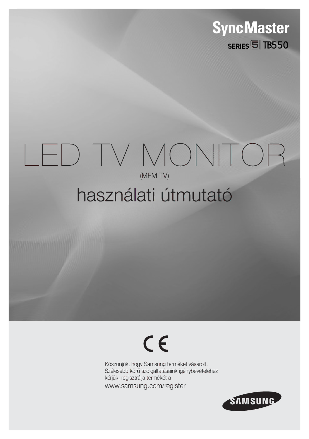 Samsung LT23B550EW/EN, LT27B550EW/EN manual Monitor TV LED 