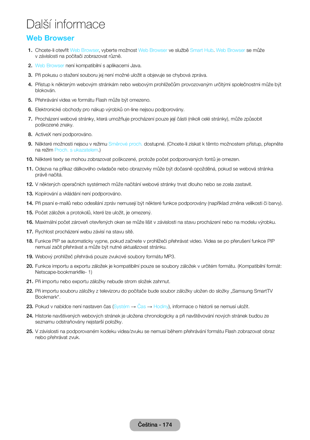 Samsung LT27B550EW/EN manual Web Browser 