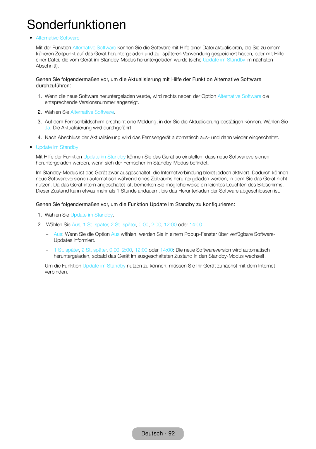 Samsung LT27B550EWV/EN, LT27B551EWV/EN, LT27B550EW/EN, LT23B550EW/EN manual Wählen Sie Alternative Software 