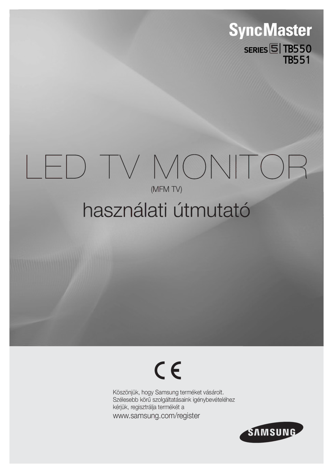 Samsung LT23B551EW/EN, LT27B551EW/EN manual LED TV Monitor 