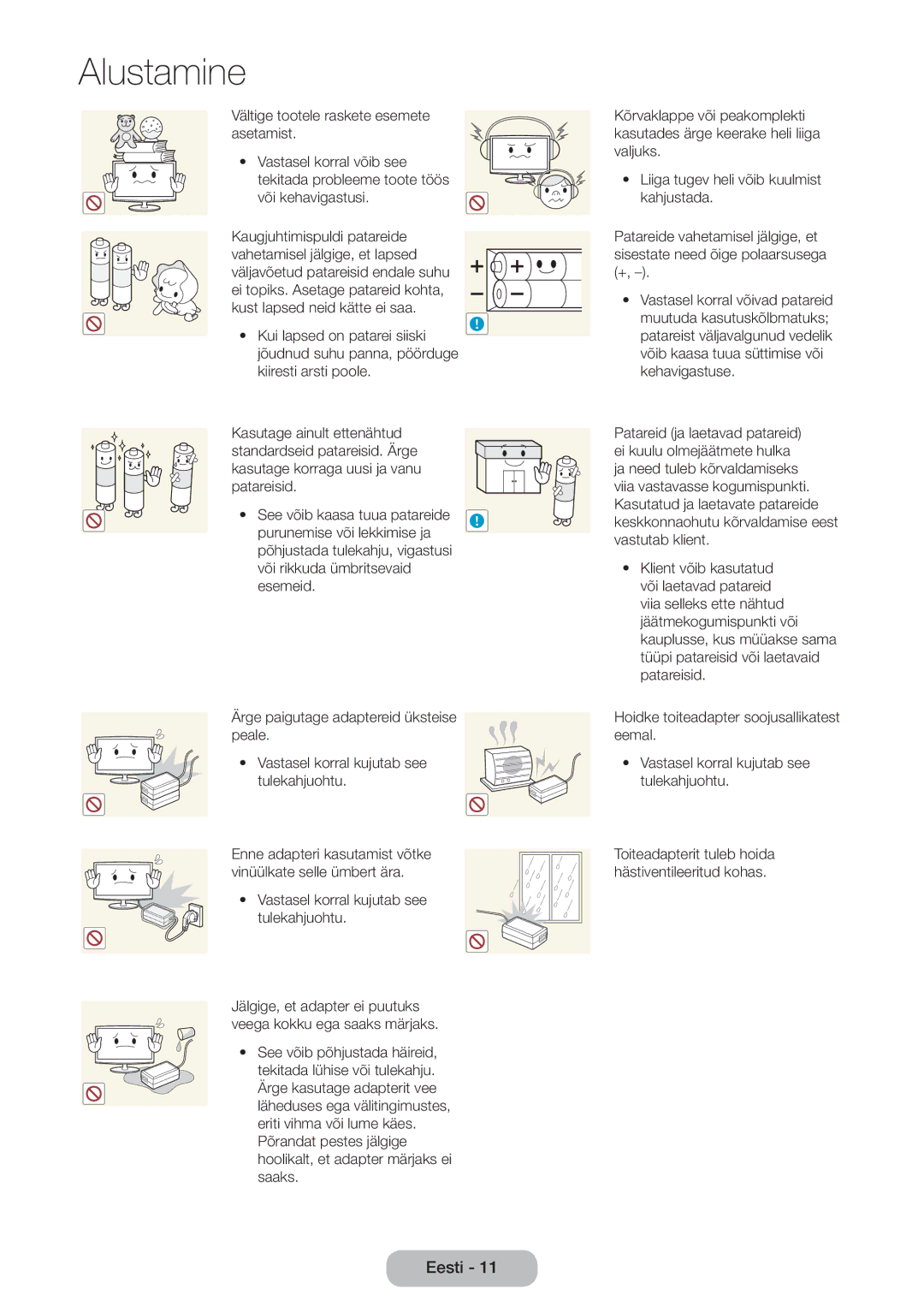 Samsung LT27B750EW/EN manual Enne adapteri kasutamist võtke vinüülkate selle ümbert ära 