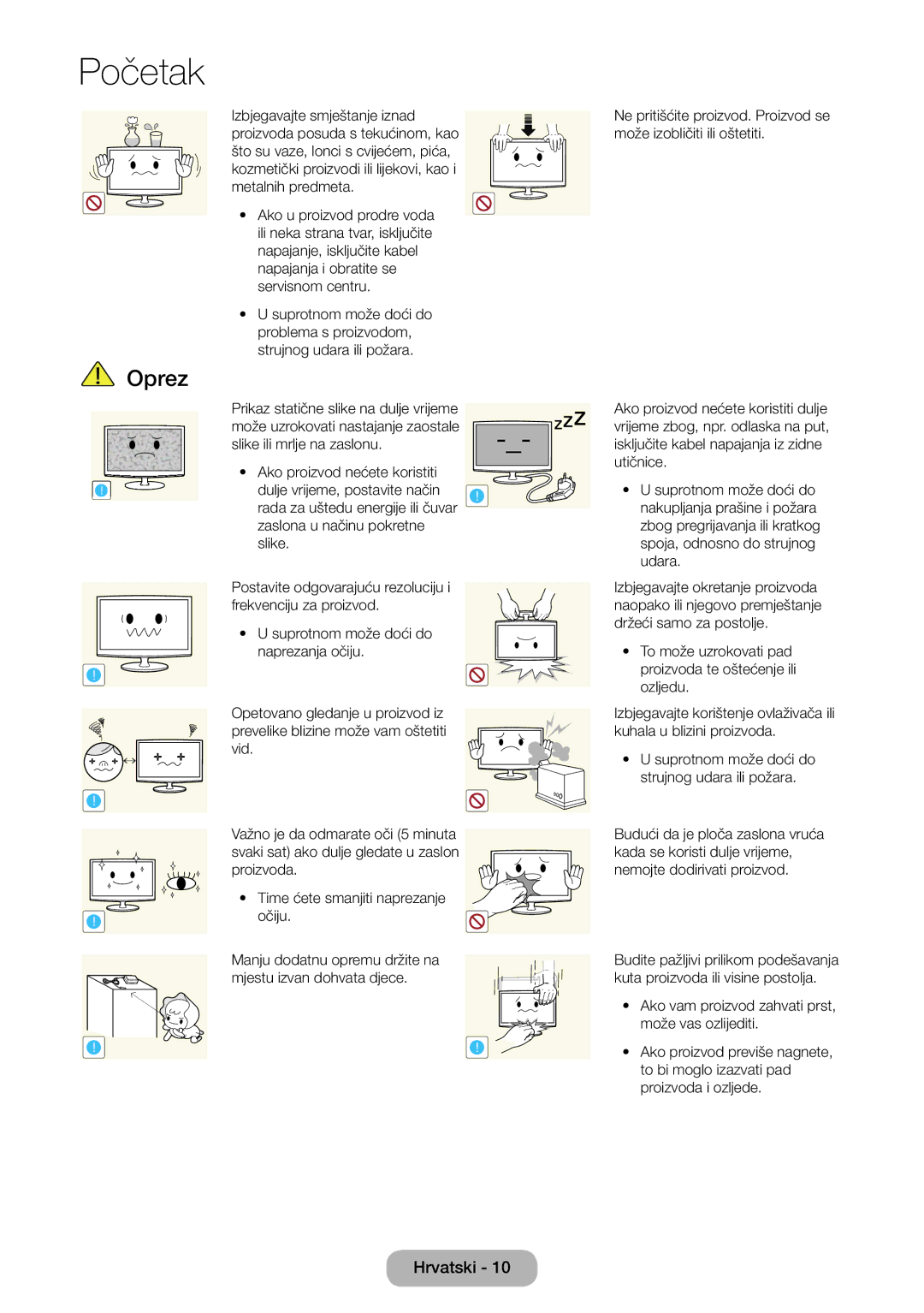 Samsung LT27B750EW/EN manual Početak 