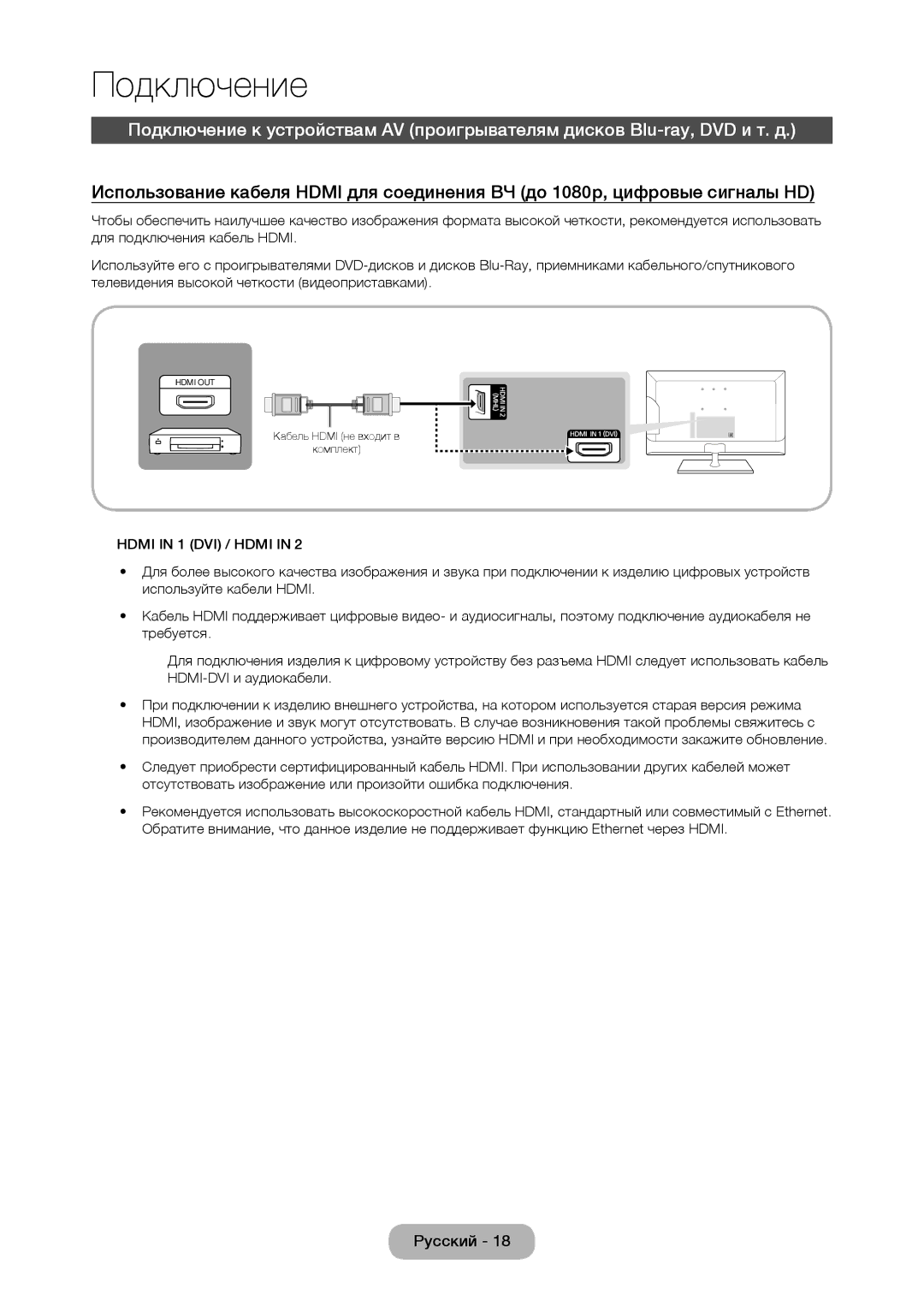 Samsung LT22C350EXQ/RU, LT27C350EW/EN, LT19C350EXQ/RU, LT27C370EX/CI, LT23C370EX/CI, LT22C350EX/CI, LT24C370EX/CI Подключение 