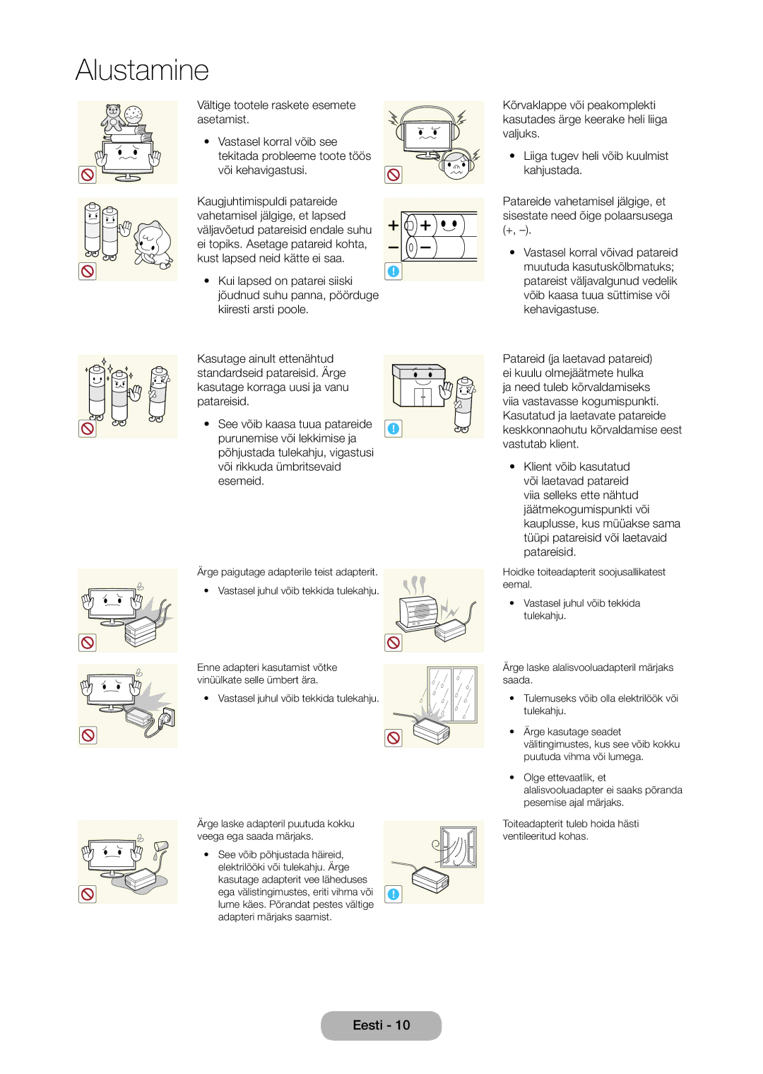 Samsung LT27C350EW/EN manual Enne adapteri kasutamist võtke vinüülkate selle ümbert ära 