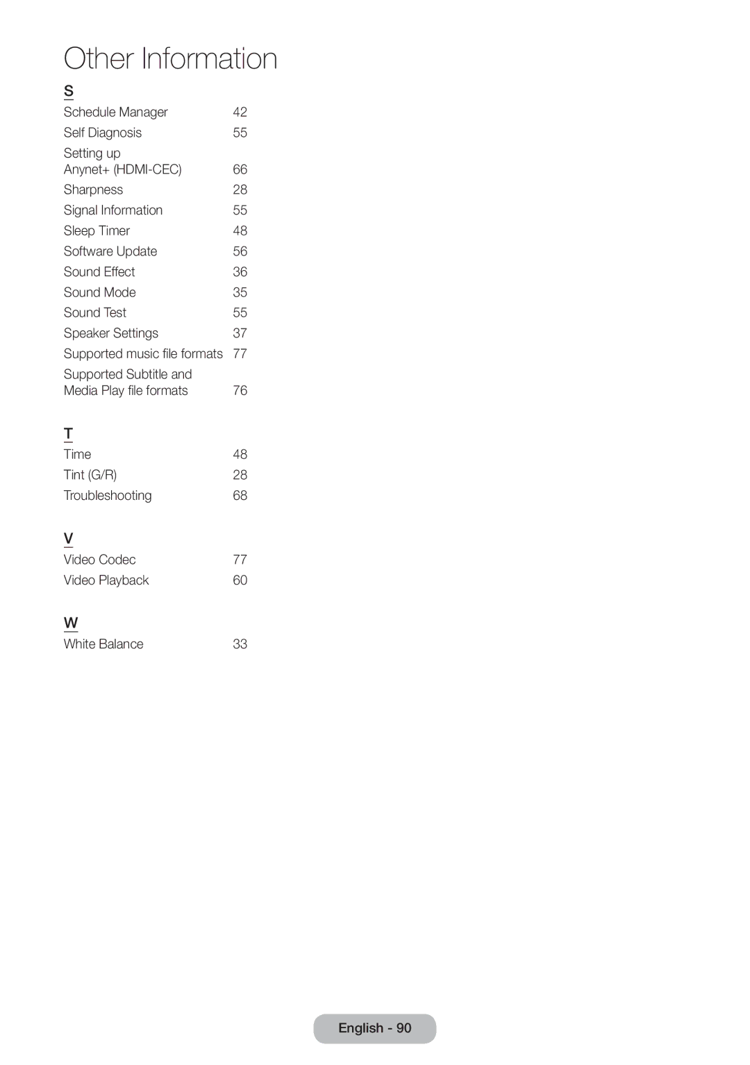 Samsung LT24D590EW/EN, LT27D390EW/EN, LT24D391EW/EN, LT22D390EW/EN, LT22D390EWB/EN, LT24D390EW/EN manual Other Information 