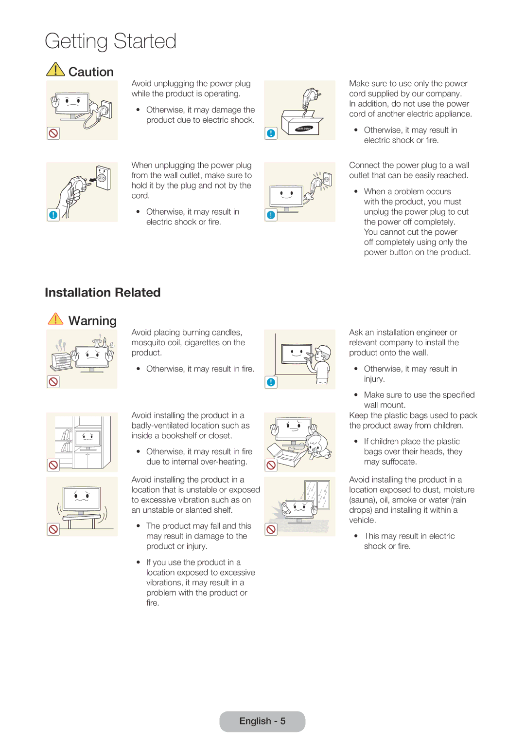 Samsung LT27D590CX/CI manual Installation Related 