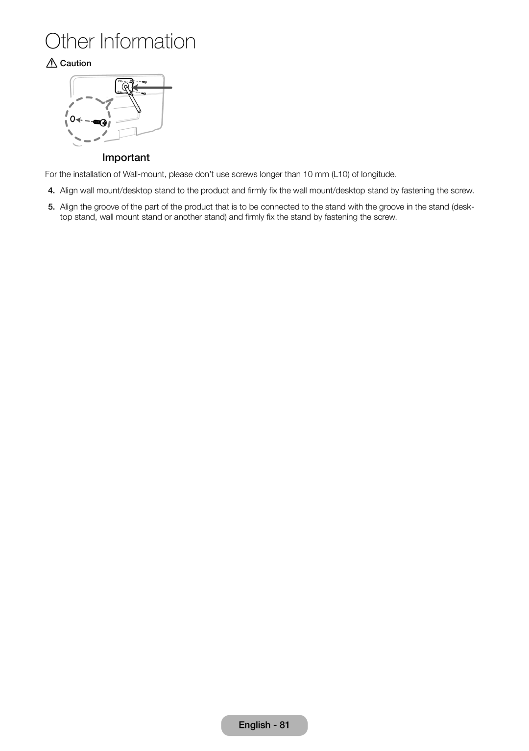 Samsung LT27D590CX/CI manual Other Information 