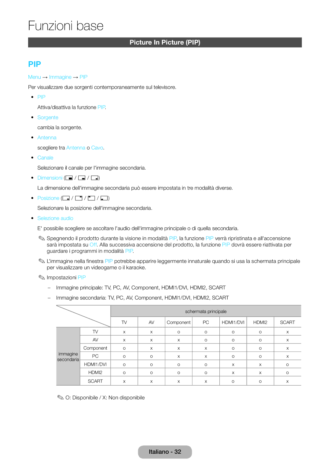 Samsung LT27D590CX/EN manual Picture In Picture PIP 