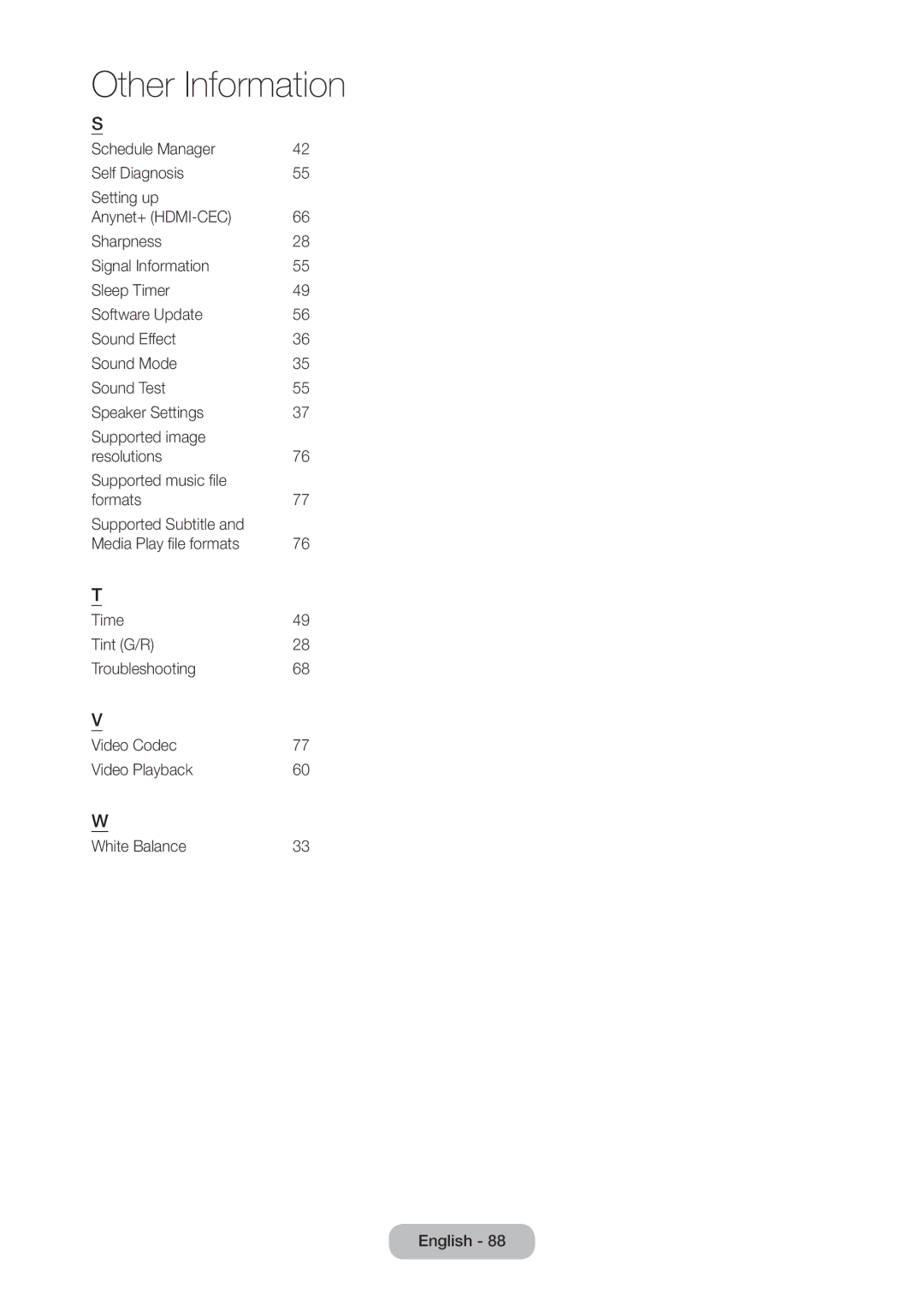 Samsung LT28C570EW/EN, LT28C570EW/XE manual Other Information 