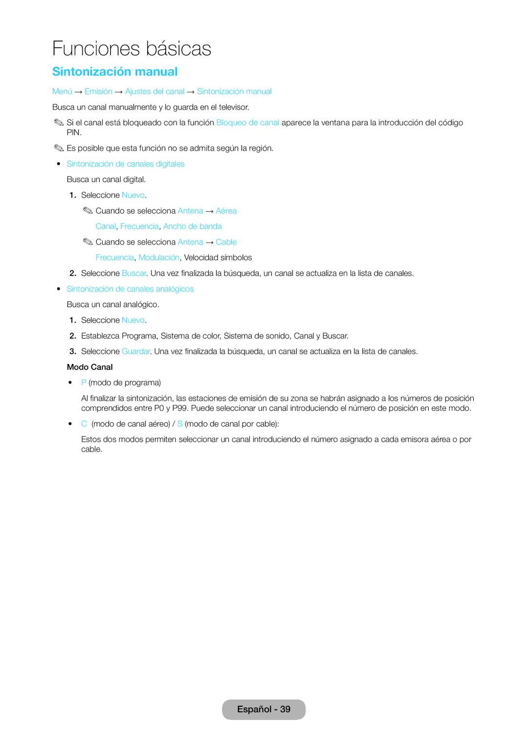 Samsung LT28C570EW/EN Sintonización manual, Sintonización de canales digitales Busca un canal digital 