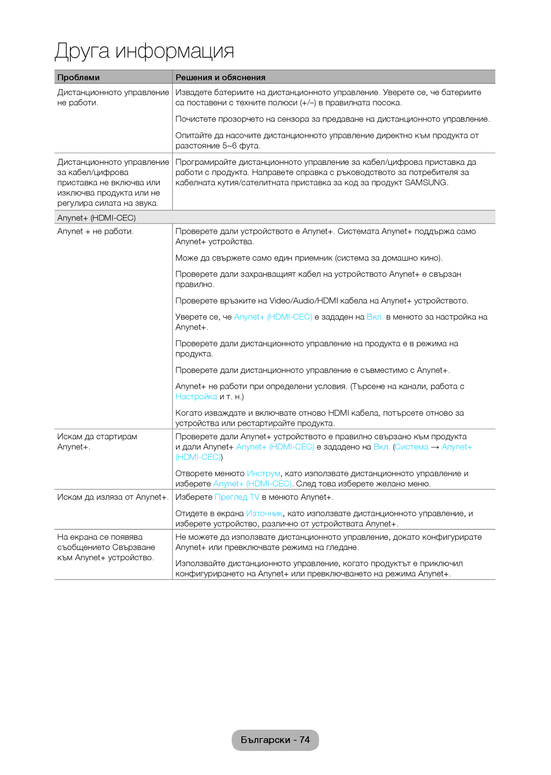 Samsung LT28C570EW/EN manual Настройка и т. н 