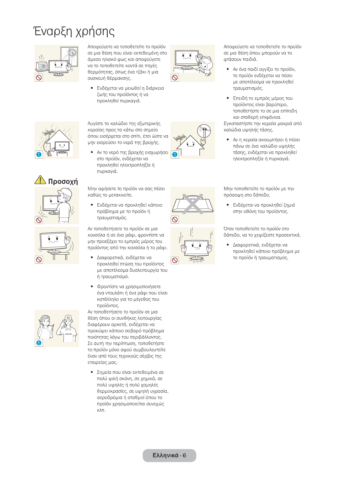 Samsung LT28C570EW/EN manual Στο προϊόν, ενδέχεται να, Εγκαταστήστε την κεραία μακριά από καλώδια υψηλής τάσης 