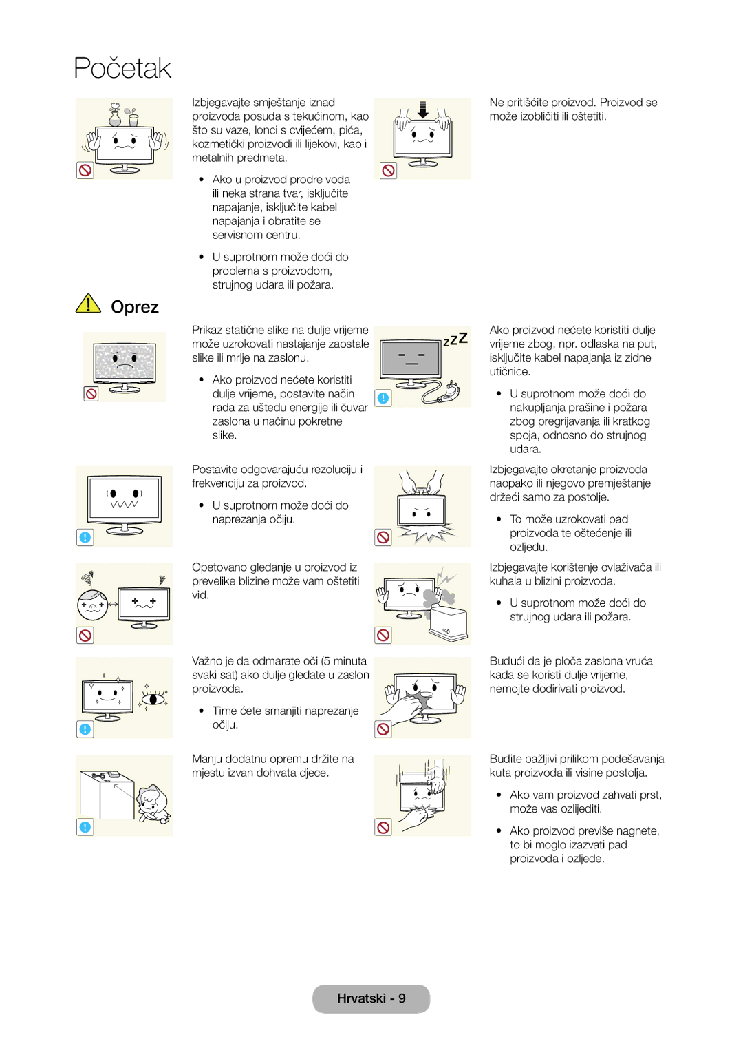 Samsung LT28C570EW/EN manual Početak 