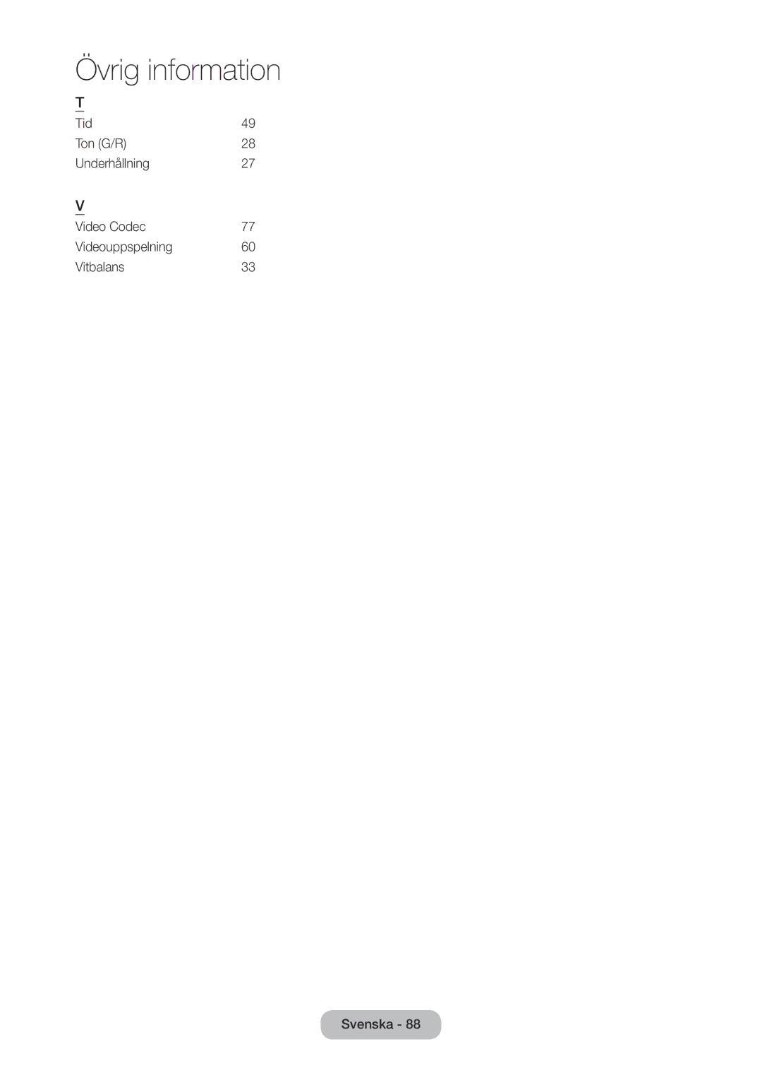 Samsung LT28C570EW/XE manual Övrig information 