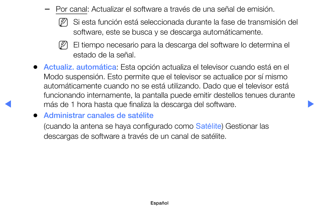 Samsung LT28D310ES/EN manual Administrar canales de satélite 