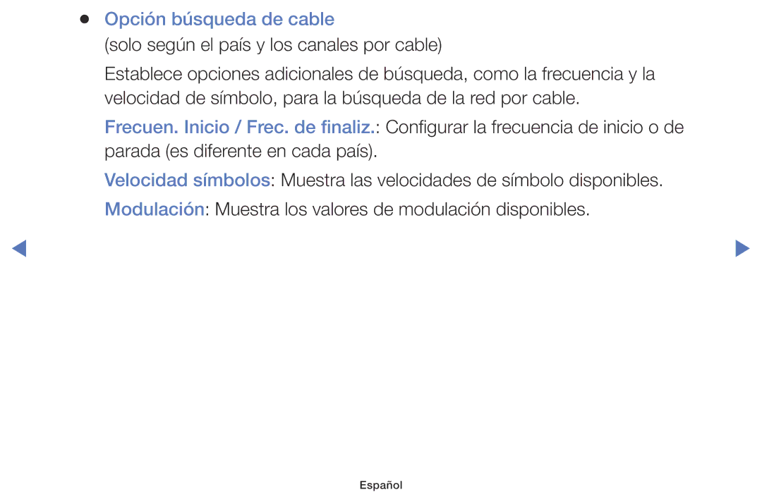 Samsung LT28D310ES/EN manual Opción búsqueda de cable 