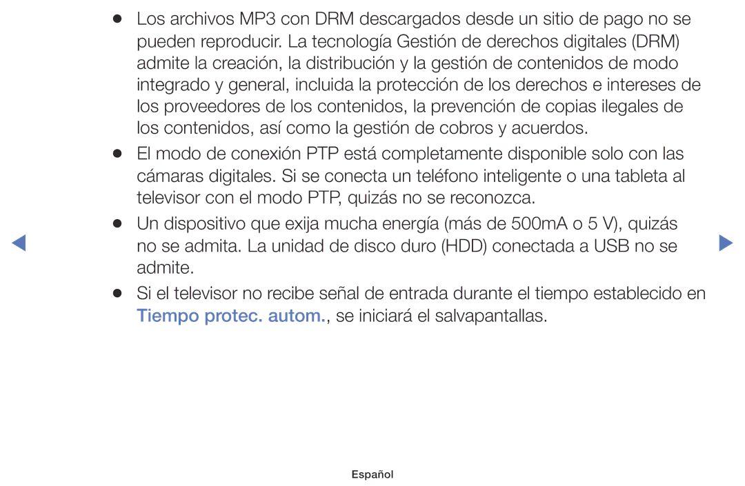 Samsung LT28D310ES/EN manual Tiempo protec. autom., se iniciará el salvapantallas 