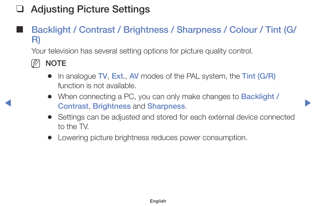 Samsung LT28D310EX/RU, LT28D310EX/XE, LT24D310EX/RU manual Adjusting Picture Settings, Contrast, Brightness and Sharpness 