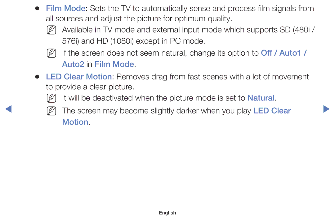 Samsung LT28D310EX/RU, LT28D310EX/XE, LT24D310EX/RU manual Auto2 in Film Mode, Motion 