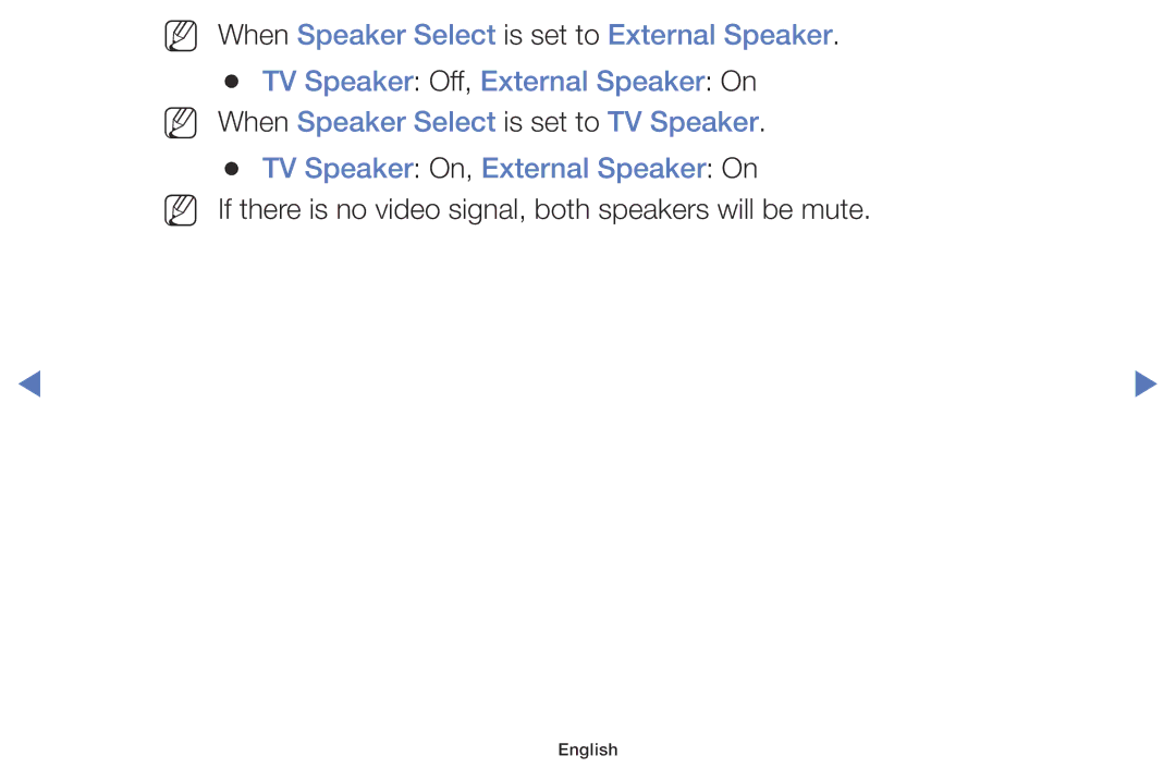 Samsung LT28D310EX/RU, LT28D310EX/XE, LT24D310EX/RU manual If there is no video signal, both speakers will be mute 