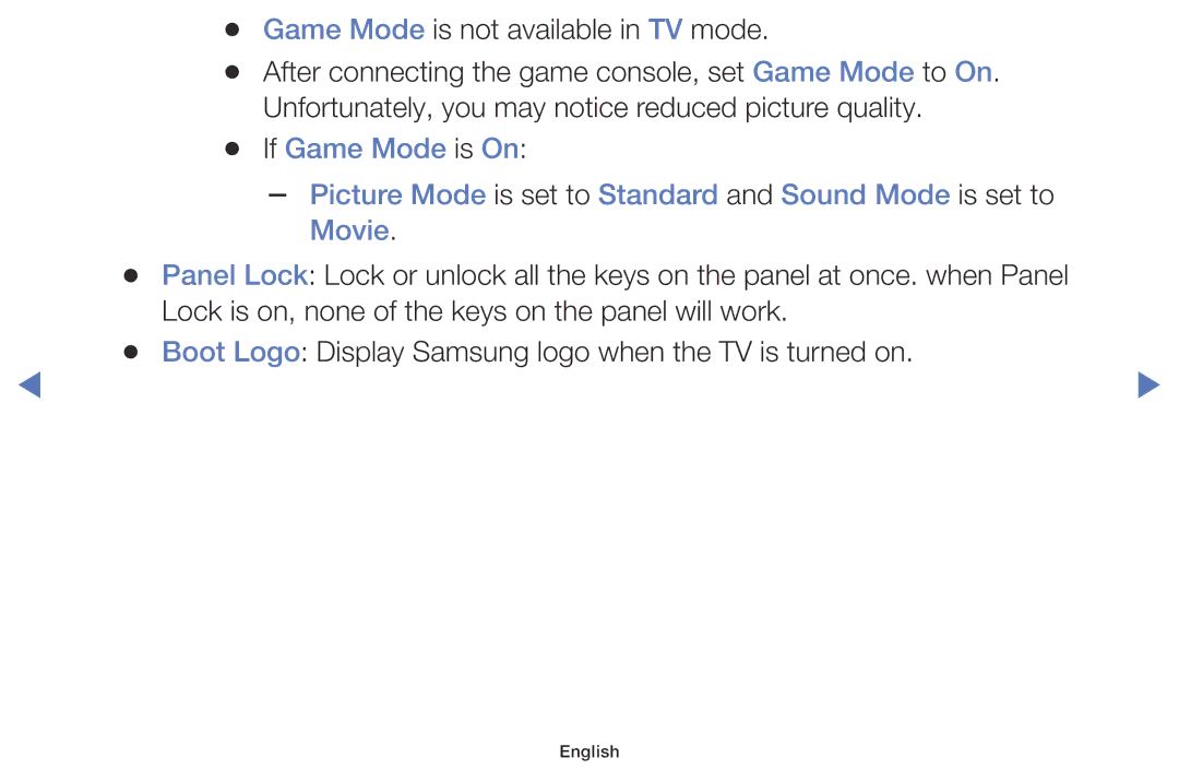 Samsung LT28D310EX/RU, LT28D310EX/XE, LT24D310EX/RU manual Lock is on, none of the keys on the panel will work 