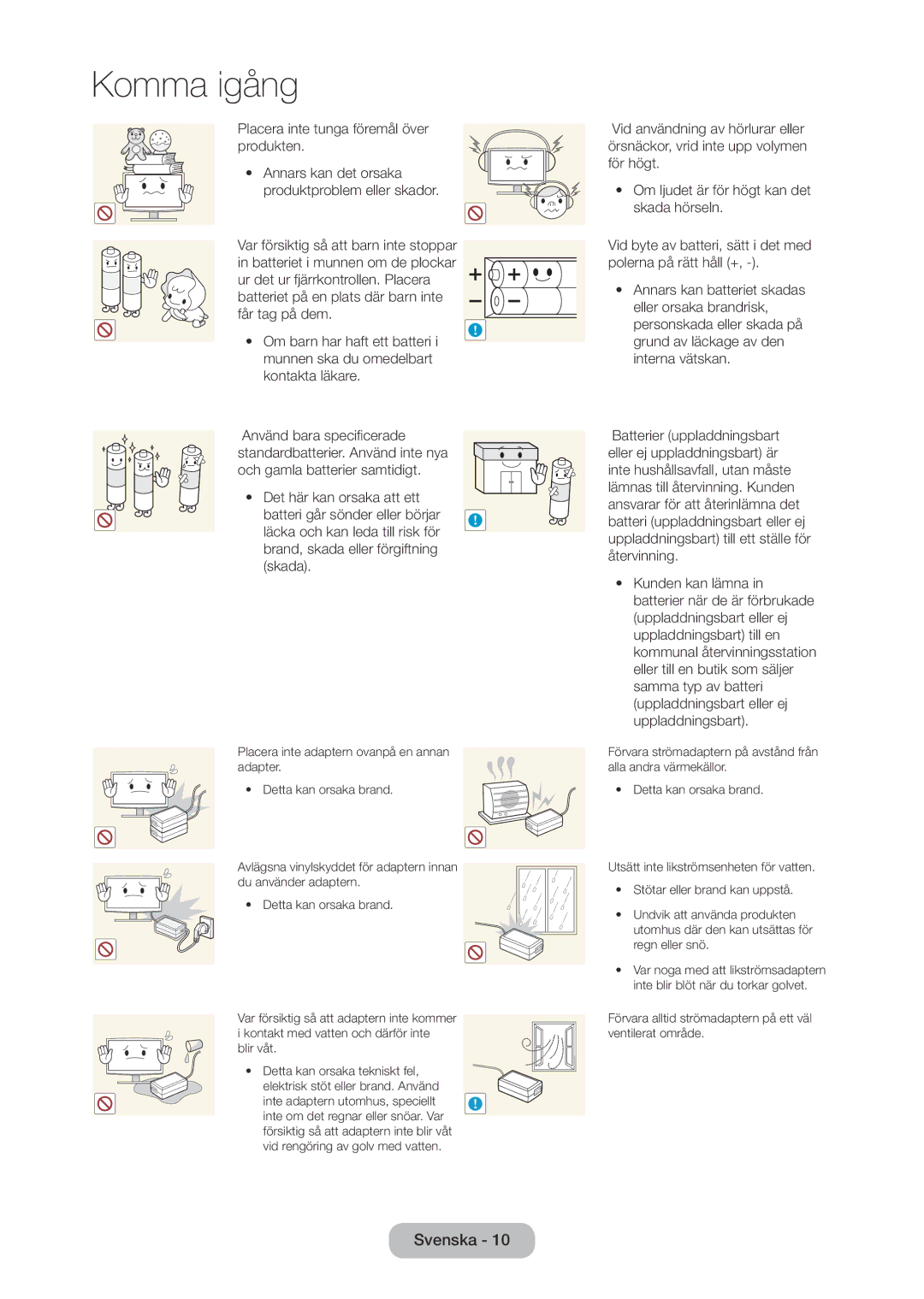 Samsung LT28D310EX/XE manual Komma igång 