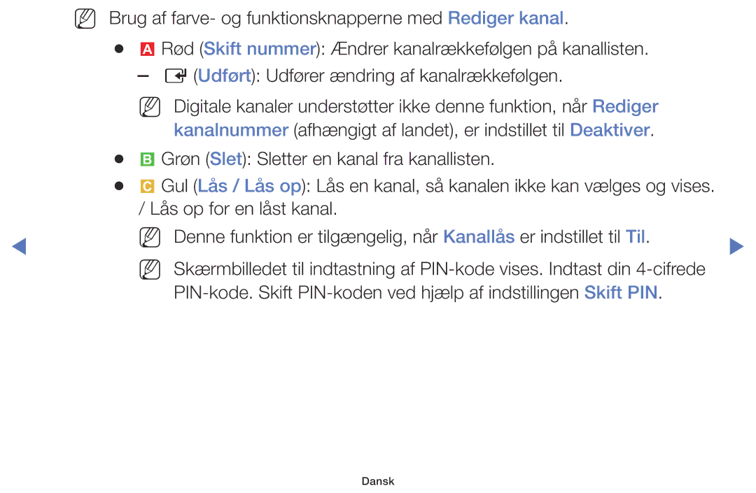 Samsung LT28D310EX/XE manual Dansk 