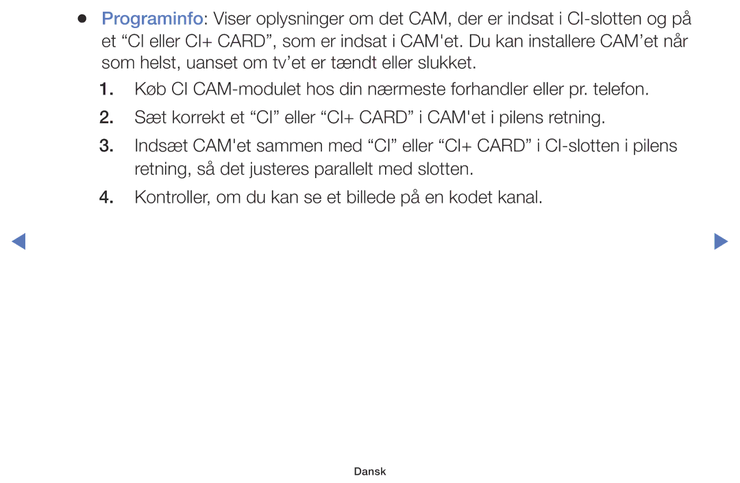 Samsung LT28D310EX/XE manual Dansk 