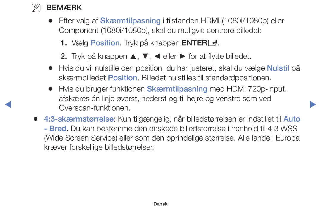 Samsung LT28D310EX/XE manual Bemærk 