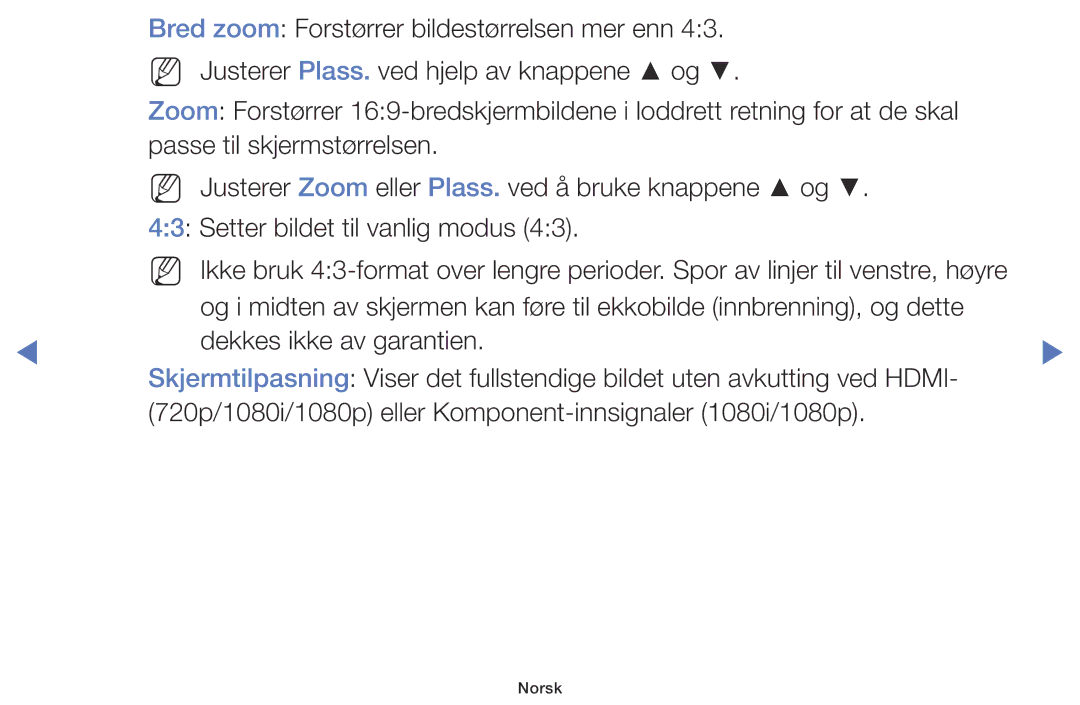 Samsung LT28D310EX/XE manual Norsk 