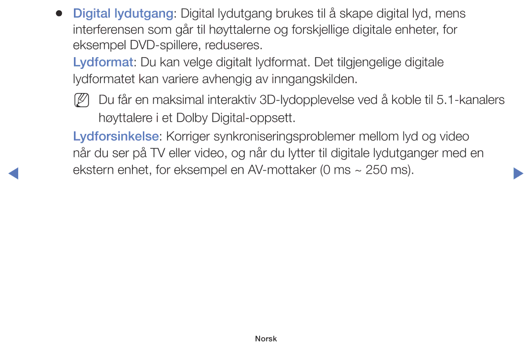 Samsung LT28D310EX/XE manual Norsk 