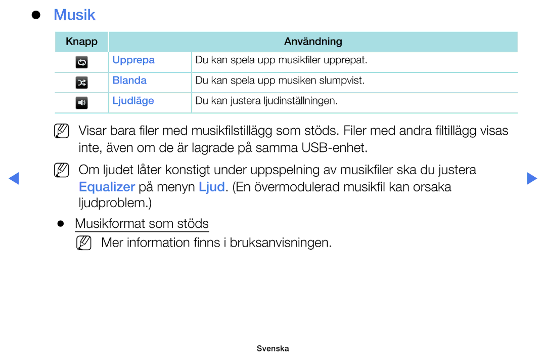 Samsung LT28D310EX/XE manual Musik 