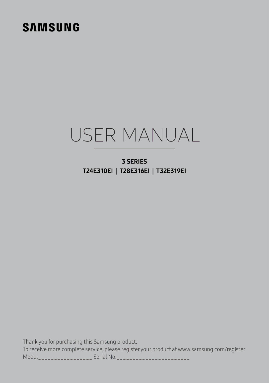 Samsung LT24E310EI/EN, LT28E316EI/EN manual Series, T24E310EI T28E316EI T32E319EI 