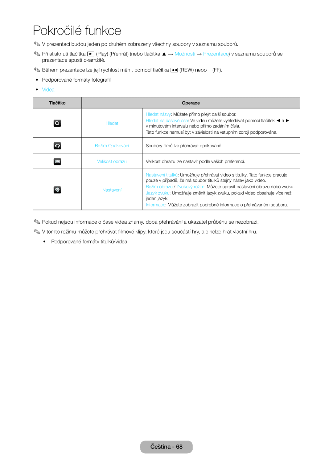 Samsung LT28E316EI/EN, LT24E310EI/EN manual Videa 