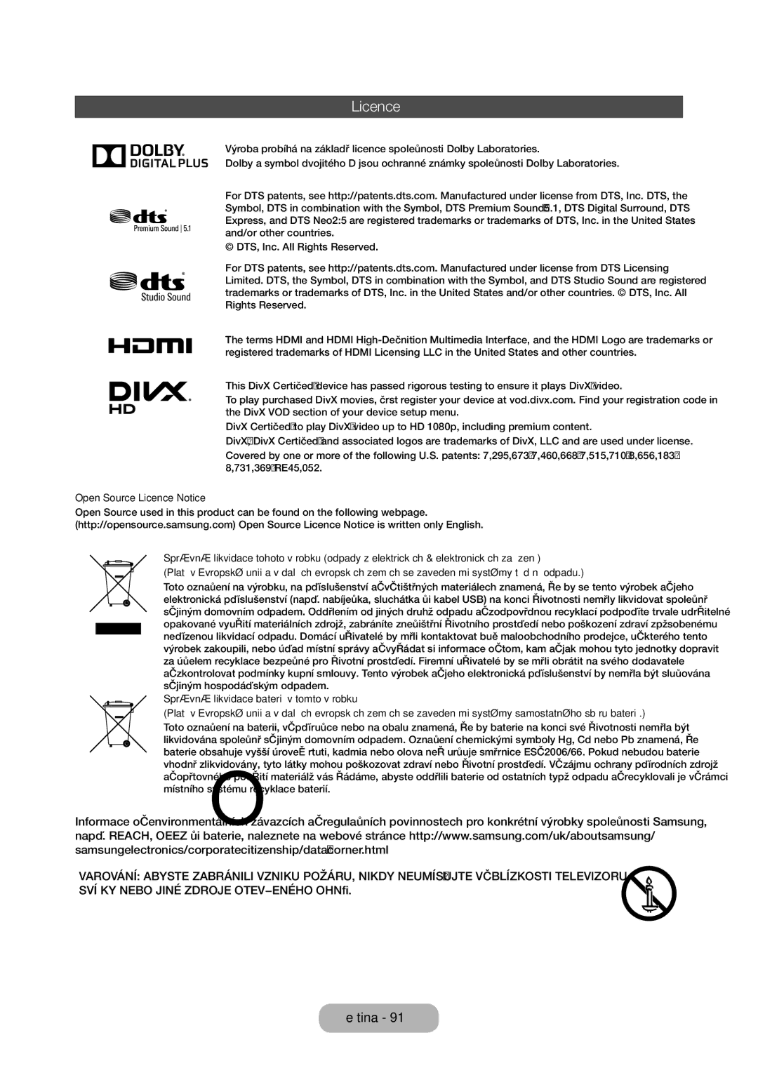 Samsung LT24E310EI/EN, LT28E316EI/EN manual Licence 